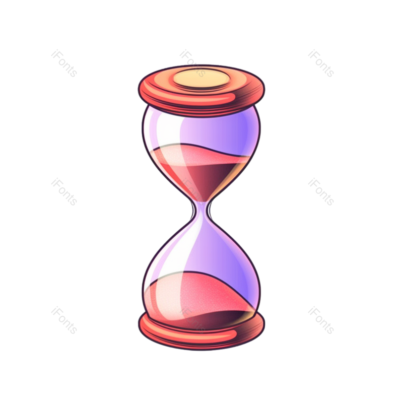 复古图片,传统元素,插画PNG,沙漏免抠素材